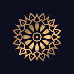 Creative luxury golden mandala background Design