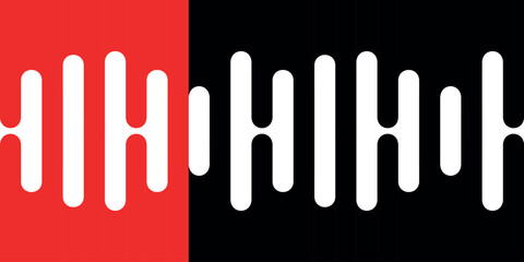 abstraction of black and red paint on the wall, vector stains