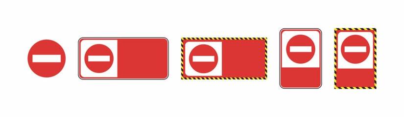 vector icon and background crossing traffic sign