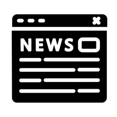 web news media icon