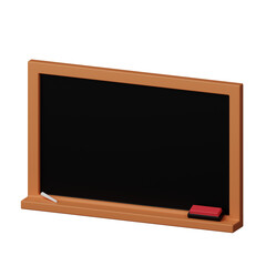 Blackboard 3D Icon Illustration