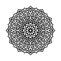 luxury decorative circular mandala lace background pattern