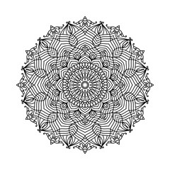 luxury decorative circular mandala lace background pattern