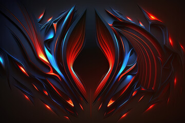 Red Blue Neon Futuristic Backgrounds