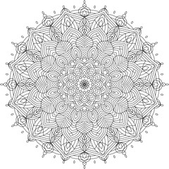 luxury decorative circular mandala lace background pattern