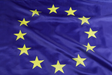Official Flag of the European Union isolated with copyspace