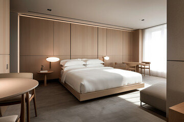 room with bed