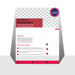 Brochure design, cover modern layout, annual report, poster, flyer in A4 with colorful triangles