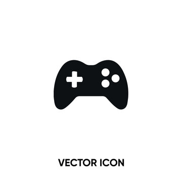 Joystick vector icon . Modern, simple flat vector illustration for website or mobile app.Gamepad or game console symbol, logo illustration. Pixel perfect vector graphics