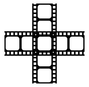 recommend clip art: Silhouette of the Filmstrip for Art Illustration, Movie Poster, Apps, Website, Pictogram or Graphic Design Element. Format in PNG