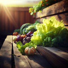 Field vegetable lettuce fresh organic farm. Close up hydroponic vegetable plantation green salad cultivate farm. Green oak lettuce salad in green Farm. Salad farm vegetable green oak lettuce field