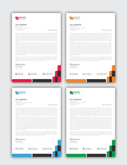 Vector professional business letterhead template design