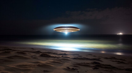 Fototapeta na wymiar ufo in space