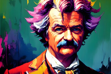 Mark Twain in various colorways