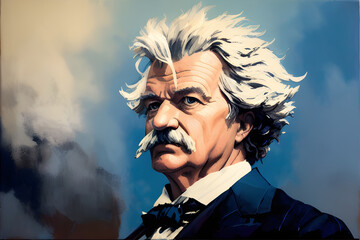 Mark Twain in various colorways