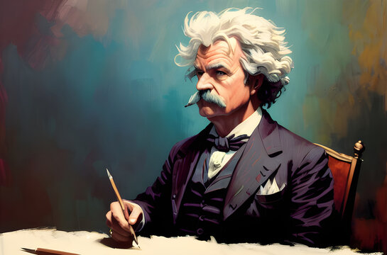 Mark Twain in various colorways