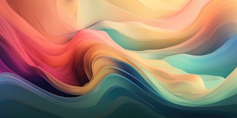 Abstract colorful background in soft pastel colors. Generative AI