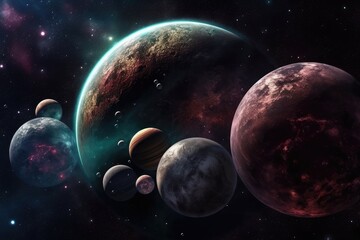 Fototapeta na wymiar Deep Space Odyssey: A Cosmic Adventure to the Unknown 3