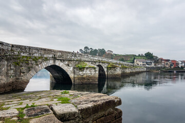 Puente de Ponte Sampaio, en Pontevedra (Galicia, Espa&ntilde;a)