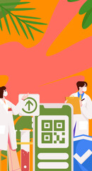 Medical Characters Anti-epidemic Flat Vector Concept Operation Hand Drawn Illustration
