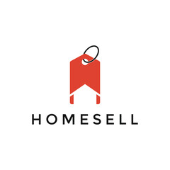 Illustration Vector Graphic of Discount Home Tag Sell Logo Design