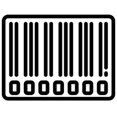 Barcode outline icon