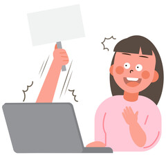 Customers using online shopping services