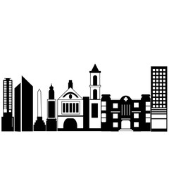 City Silhouette. Modern city skyline