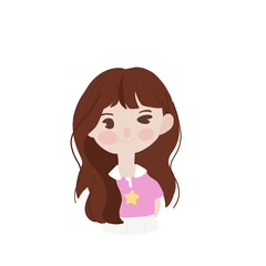 Girl with cutie star t shirt