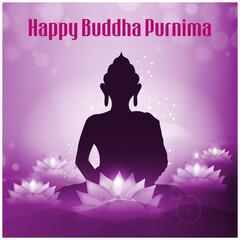 illustration of Buddha Purnima And Vesak