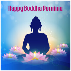 illustration of Buddha Purnima And Vesak
