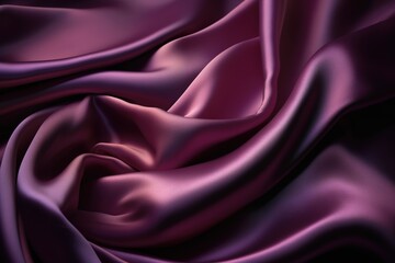 Fondo de textura de tela de seda arrugada. AI generative