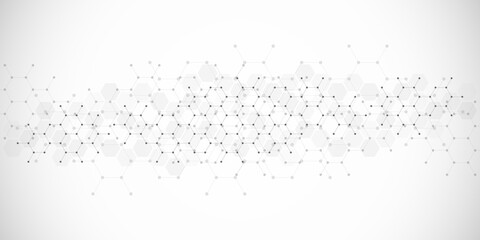 Obraz premium Molecular structure and genetic engineering, science, innovation technology, healthcare, and medicine design