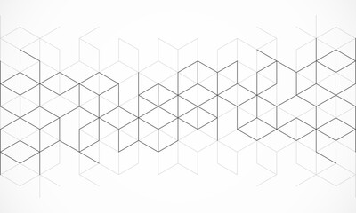 Abstract geometric background with isometric blocks, polygon shape pattern