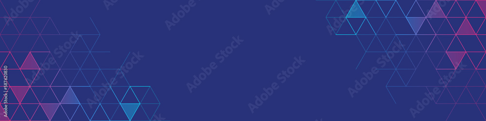 Aufkleber Abstract geometric background with triangle shape pattern