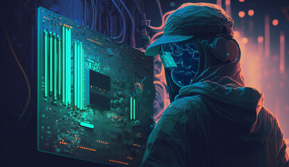 Fototapeta premium Hacker 102