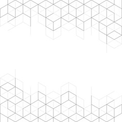 Abstract geometric background with isometric blocks, polygon shape pattern