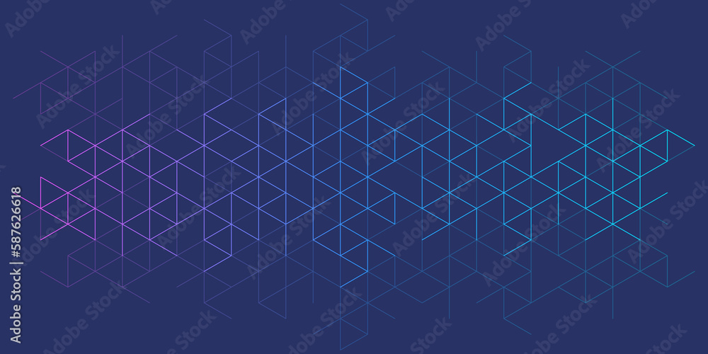 Poster Abstract geometric background with triangle shape pattern