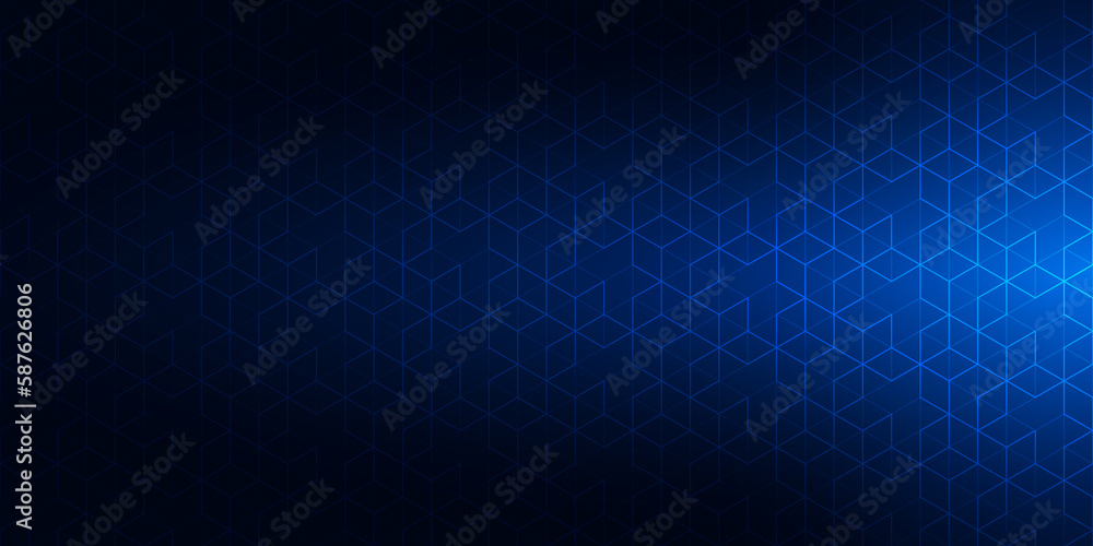 Wall mural abstract technology background with geometric texture and grid pattern for your graphic design