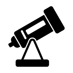 telescope glyph style icon