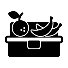 lunchbox glyph style icon