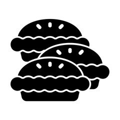 pie side glyph style icon
