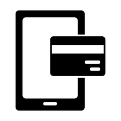 payment card glyph style icon