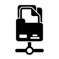 database glyph style icon