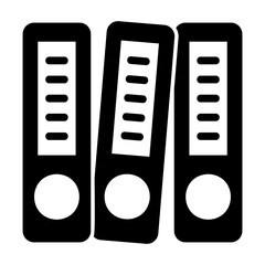 binder glyph style icon