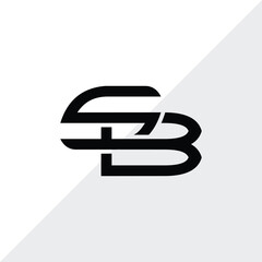 Monogram Letter S B Logo