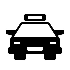 Obraz premium taxi glyph style icon