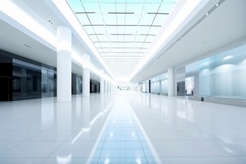 Shopping Center Interior Space.AI technology generated image