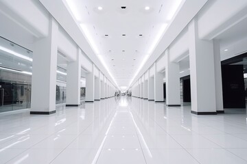Shopping Center Interior Space.AI technology generated image