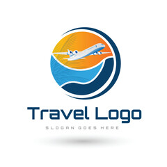 travel logo icon vector template